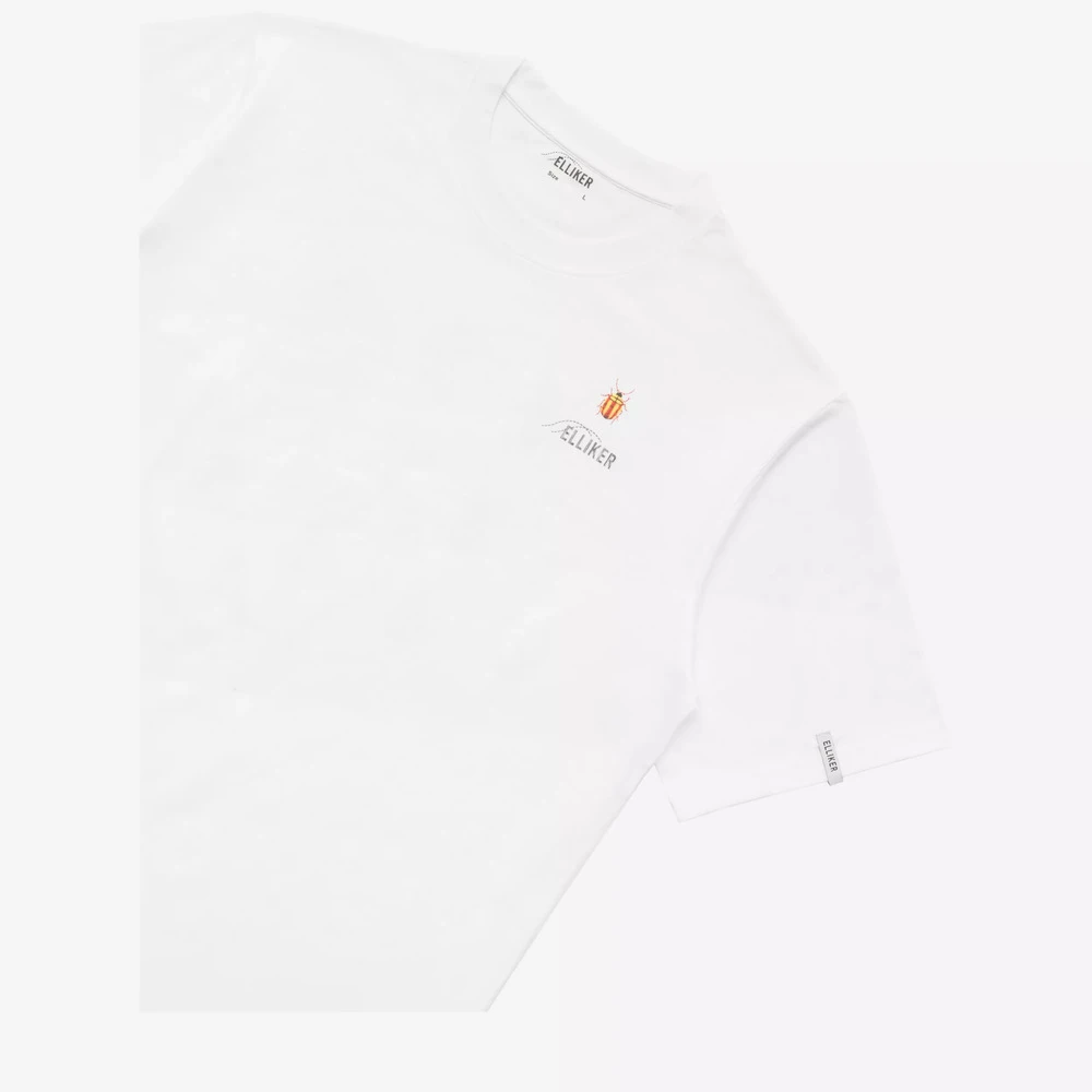 Футболка Elliker Rill Bug Print Short Sleeve белая - фото 6