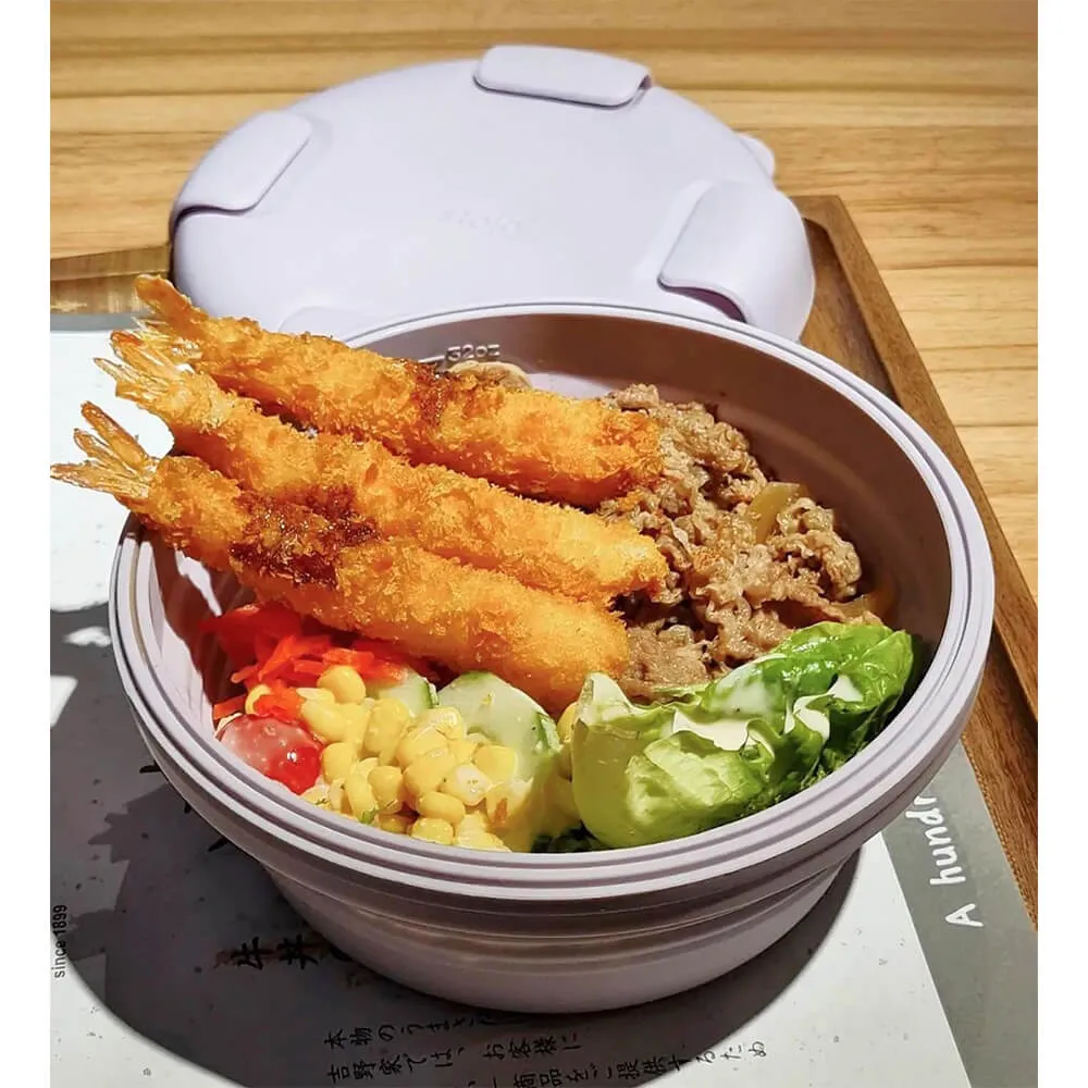 Складной ланч-бокс Stojo Bowl Lilac 1065 мл - фото 5