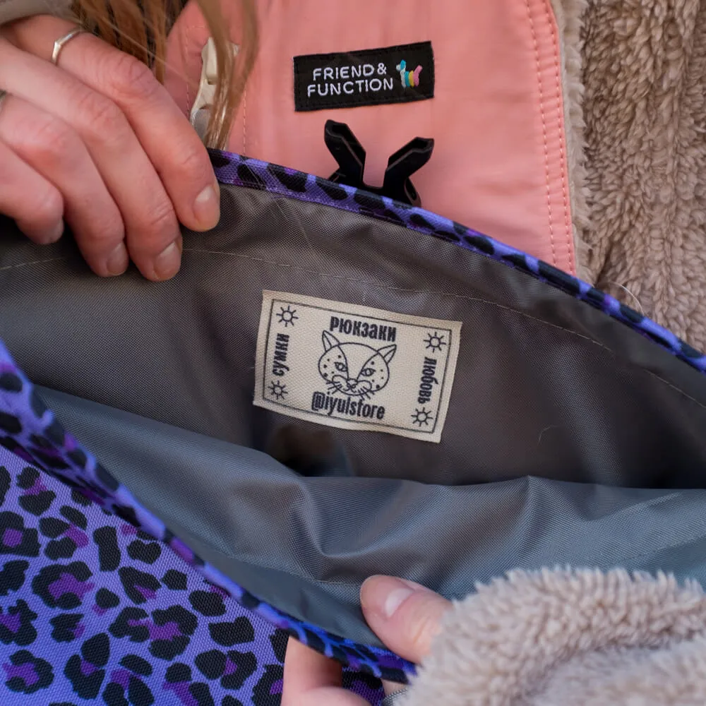 Сумка iyulstore Baby rolltop Фиолетовый леопард - фото 6