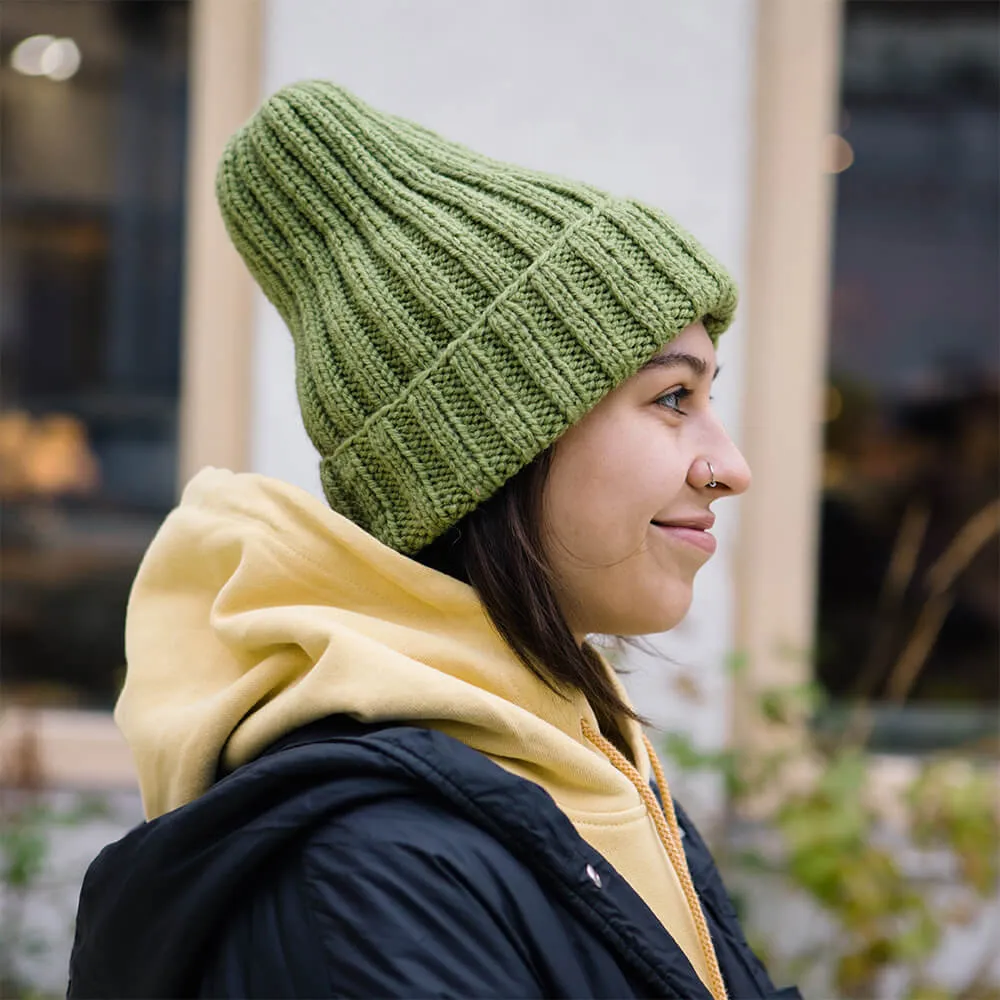 Шапка шерстяная Friend Function Крупной Вязки Фисташковая - фото 7