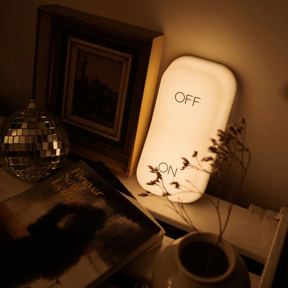 Ночник в виде выключателя on-off (теплый свет) - фото 7