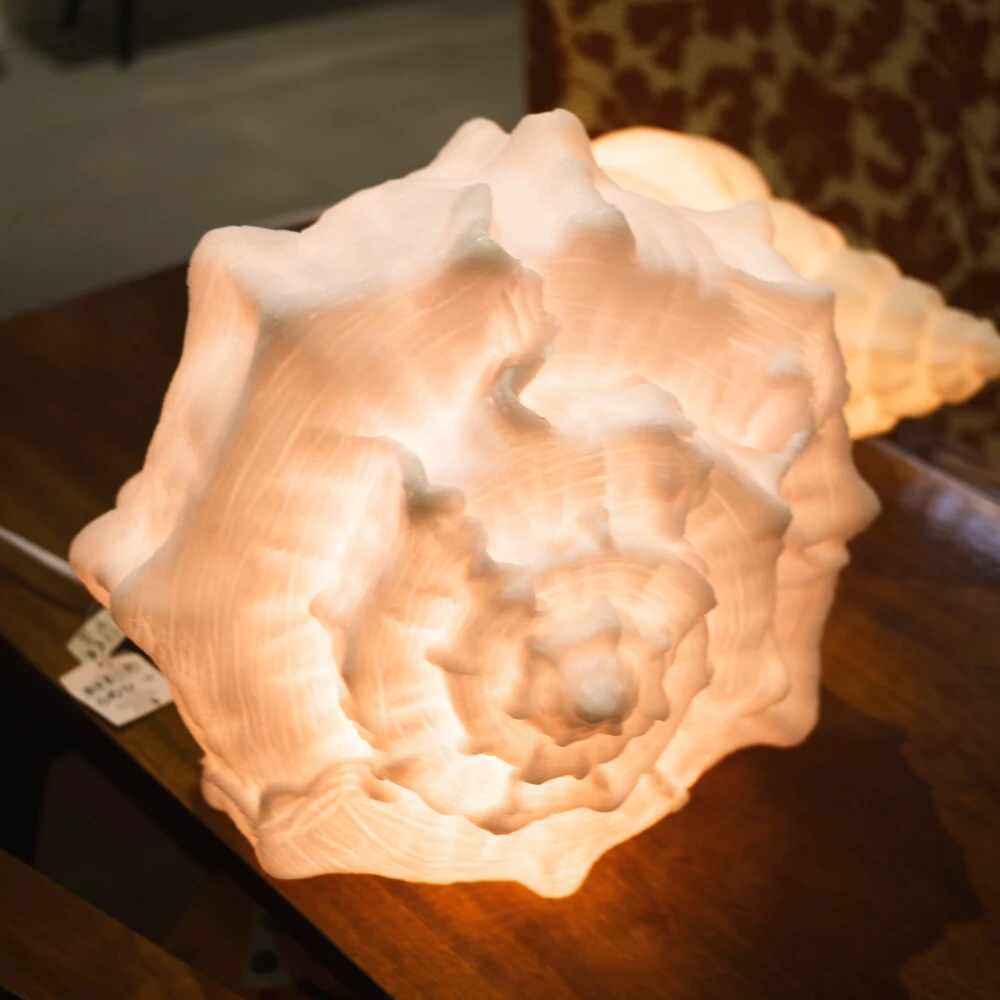 Настольная лампа в форме раковины Kersten спиралевидная - фото 5