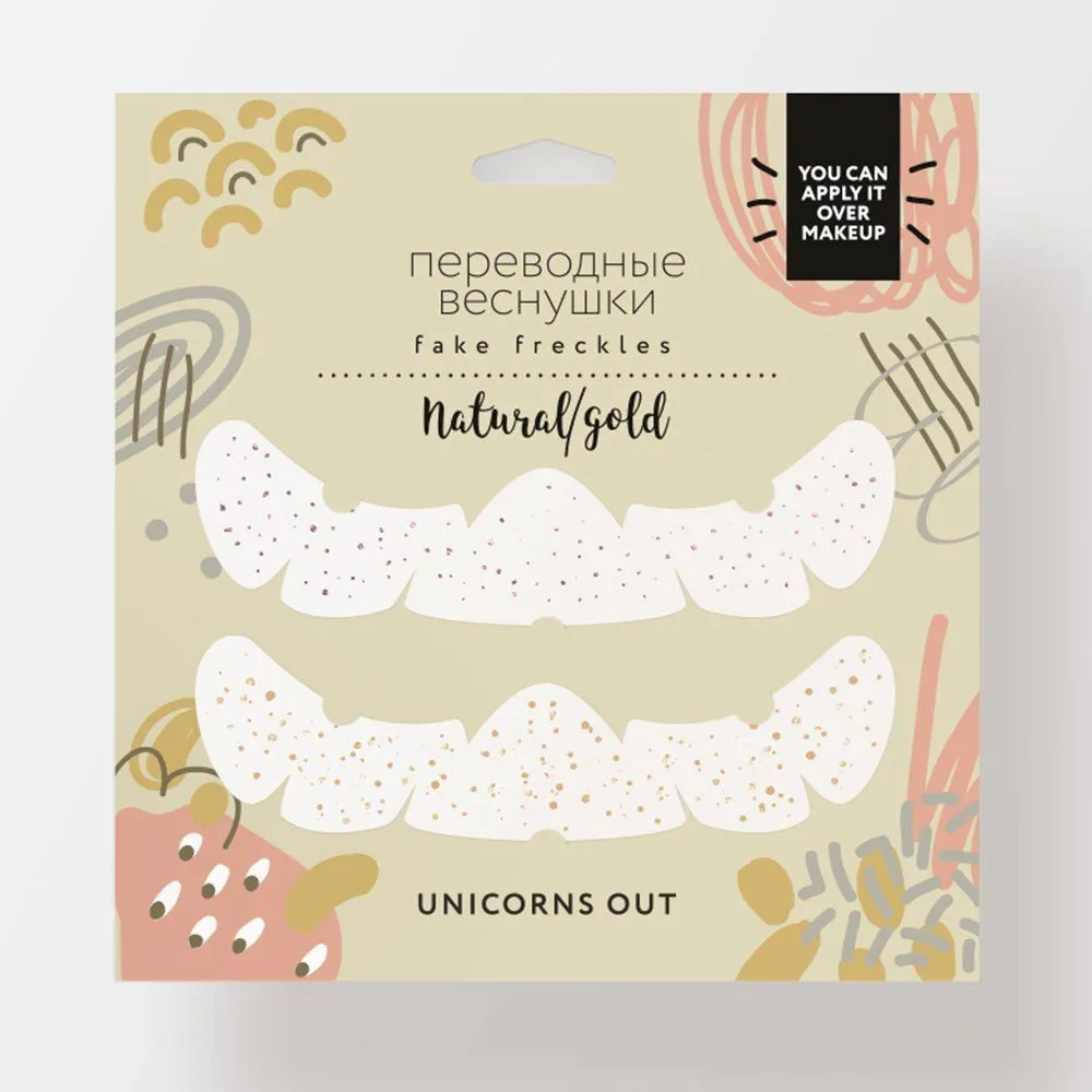 Временная татуировка - веснушки Fake Freckles: Natural, Gold - фото 2