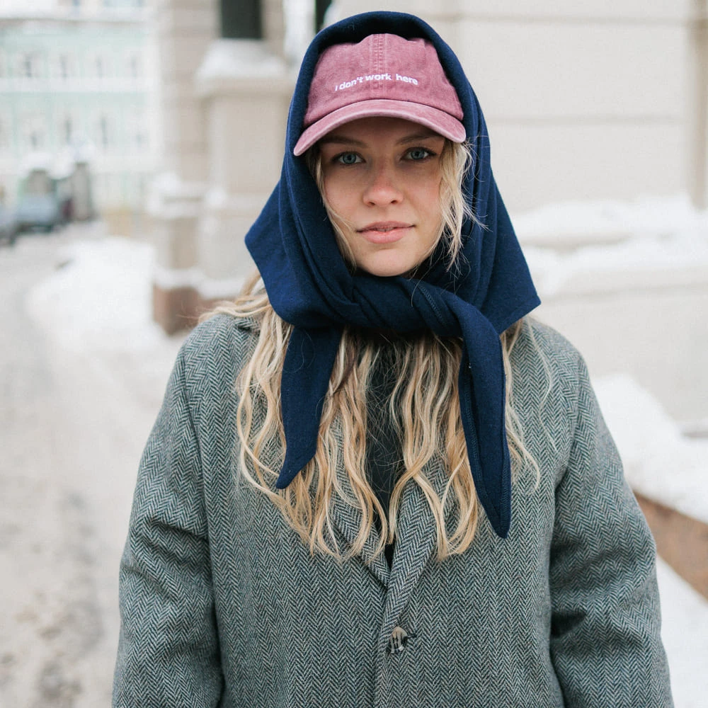 Косынка Friend Function шерстяная невидимый синий - фото 2