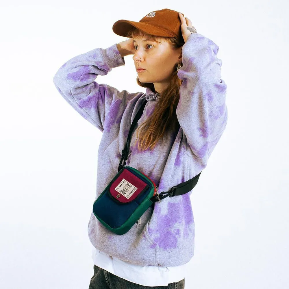 Мини сумка iyulstore бордово-сине-зелёная - фото 9