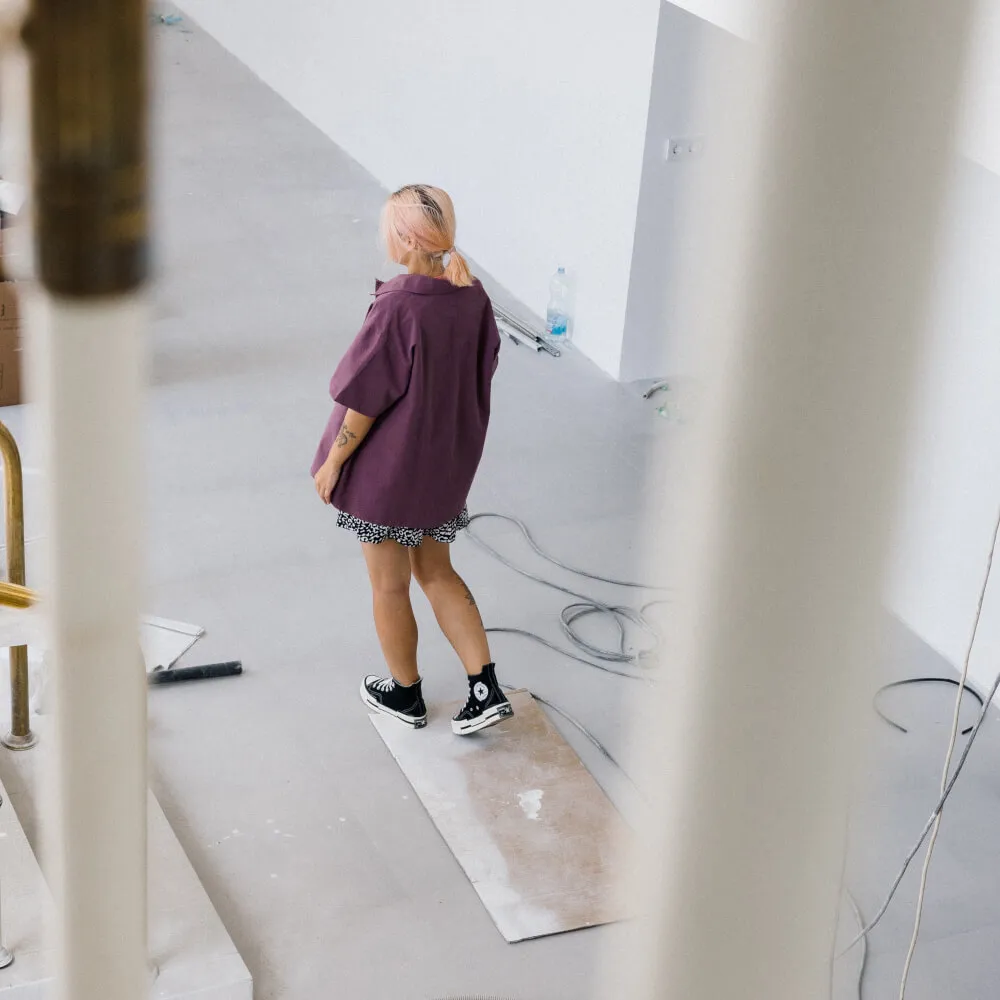 Рубашка с короткими рукавами Friend Function сиреневая - фото 4