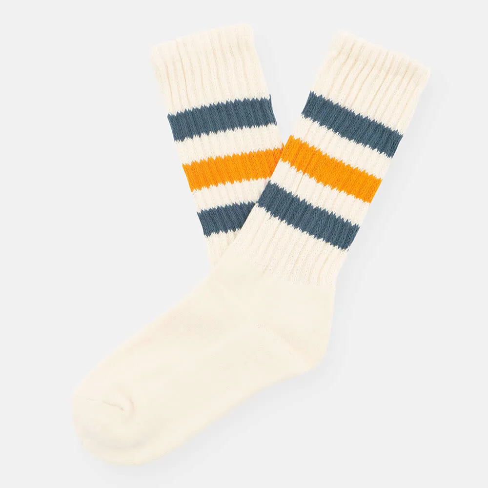 Носки Меч RETRO STRIPES Ivory/Spruce/Orange - фото 1