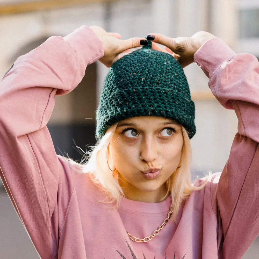 Шапка CHECK YA HEAD зелёная 2467/154 - фото 7