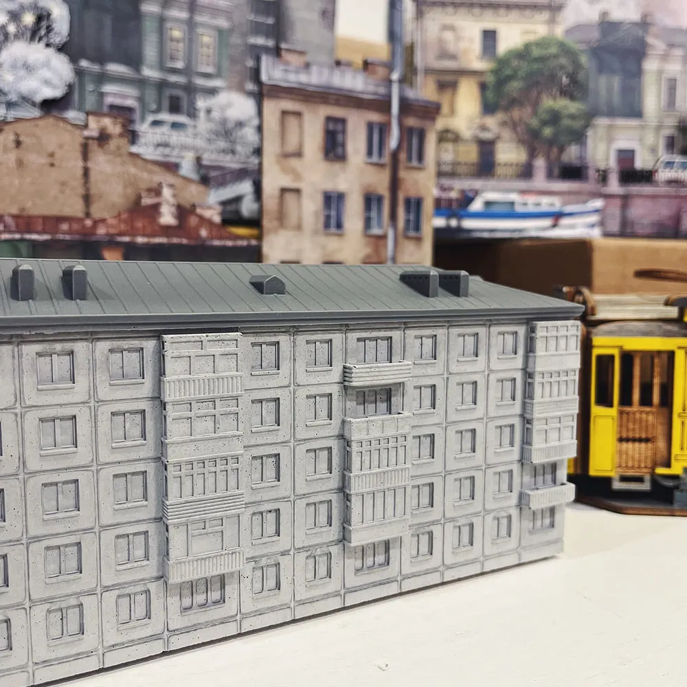 Шкатулка «Goodbye, хрущёвка» серая - фото 2