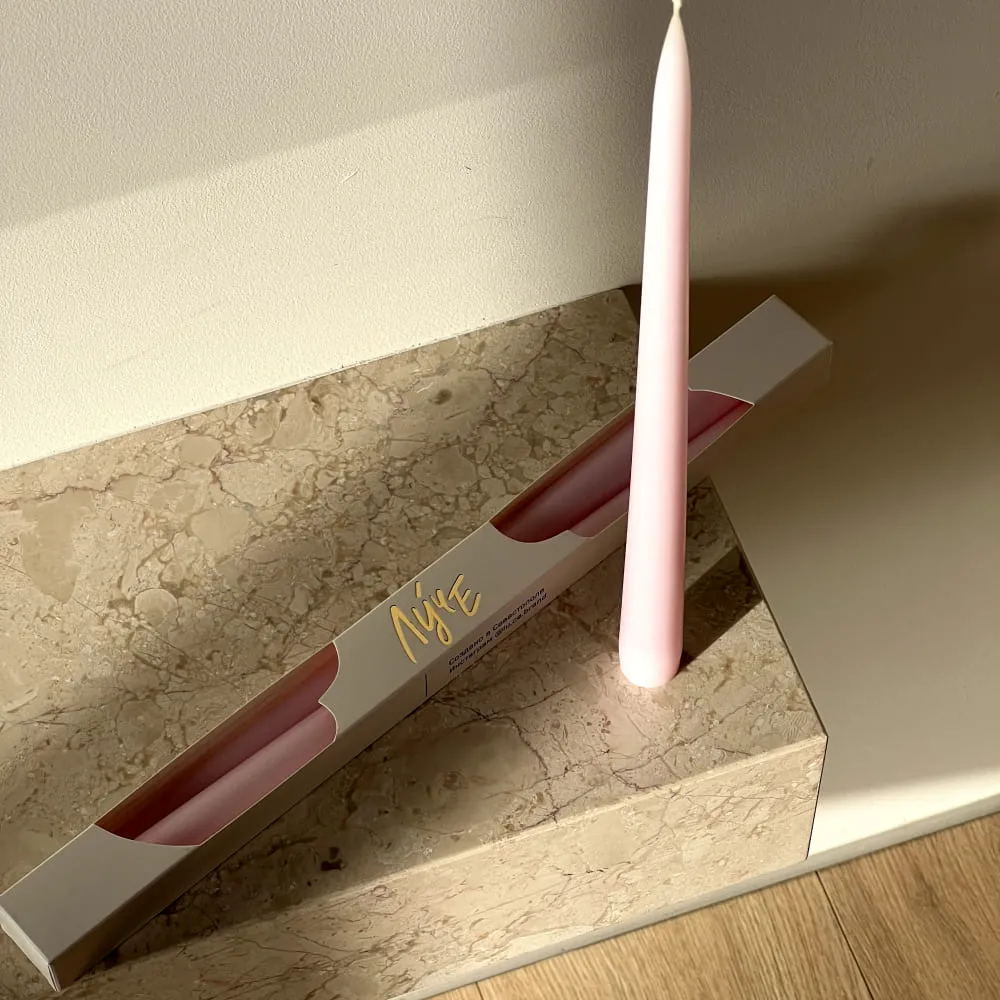 Набор из двух столовых свечей Луче (разные цвета) - фото 5