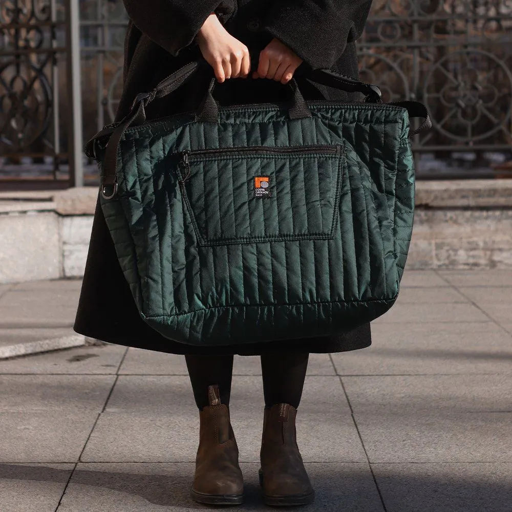 Сумка GO REFRIGI STRIPES Sac Voyage темно-зеленая - фото 1