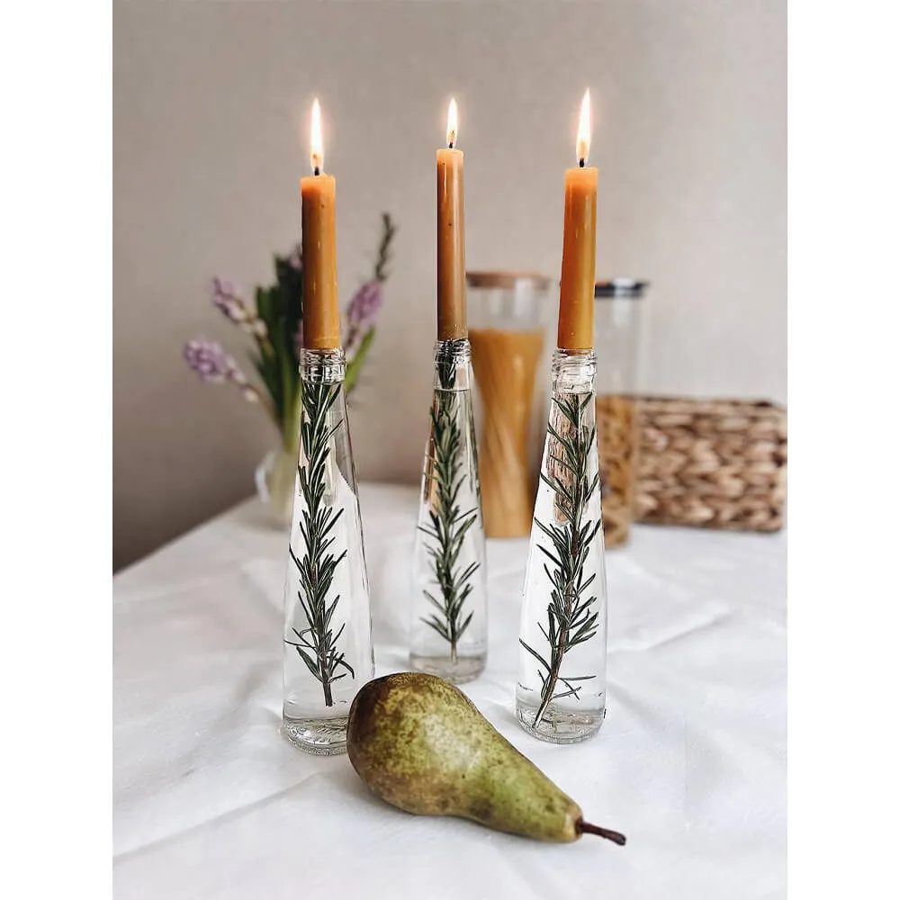 Классическая столовая свеча из пчелиного воска - набор 5 шт - фото 4