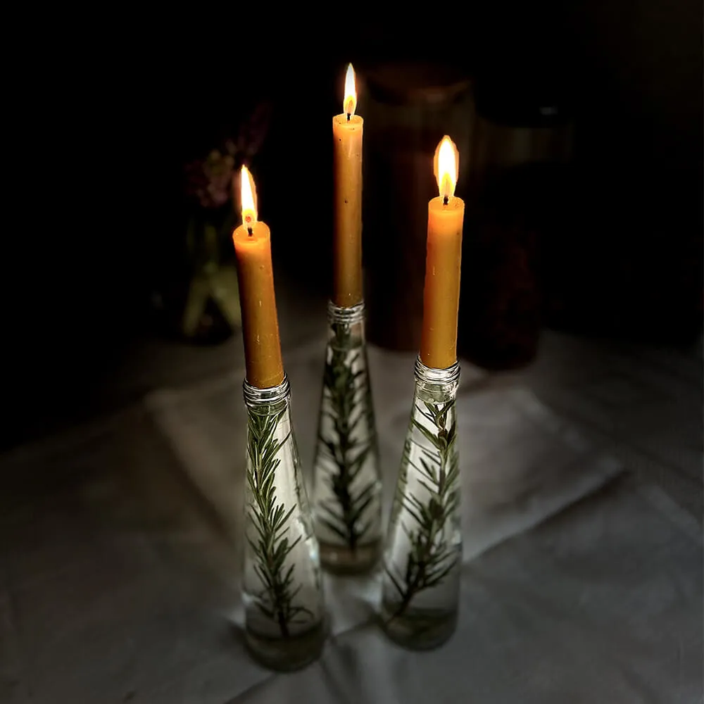 Классическая столовая свеча из пчелиного воска - набор 5 шт - фото 5