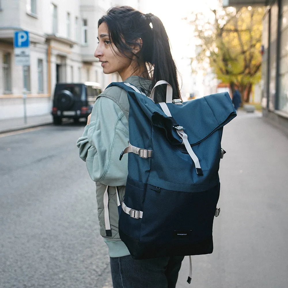 Рюкзак Sandqvist Bernt Multi Steel blue - Navy blue - фото 1