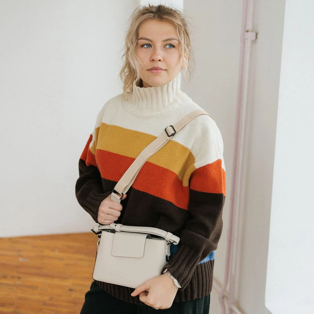 Кроссбоди сумка Gaston Luga Splashini Cloud Cream - фото 10