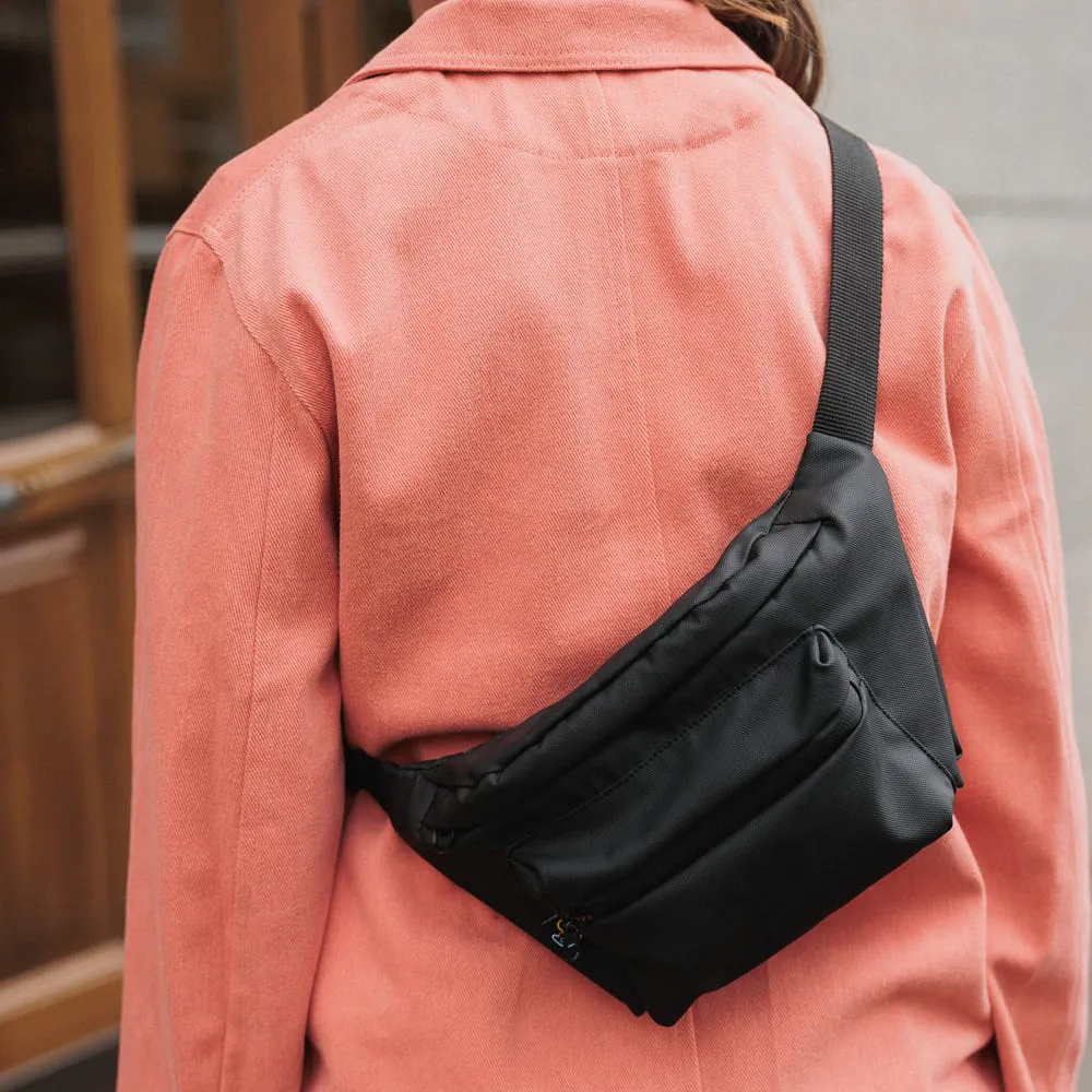 Сумка Friend Function большая хорошая прорезиненная (черная) - фото 4