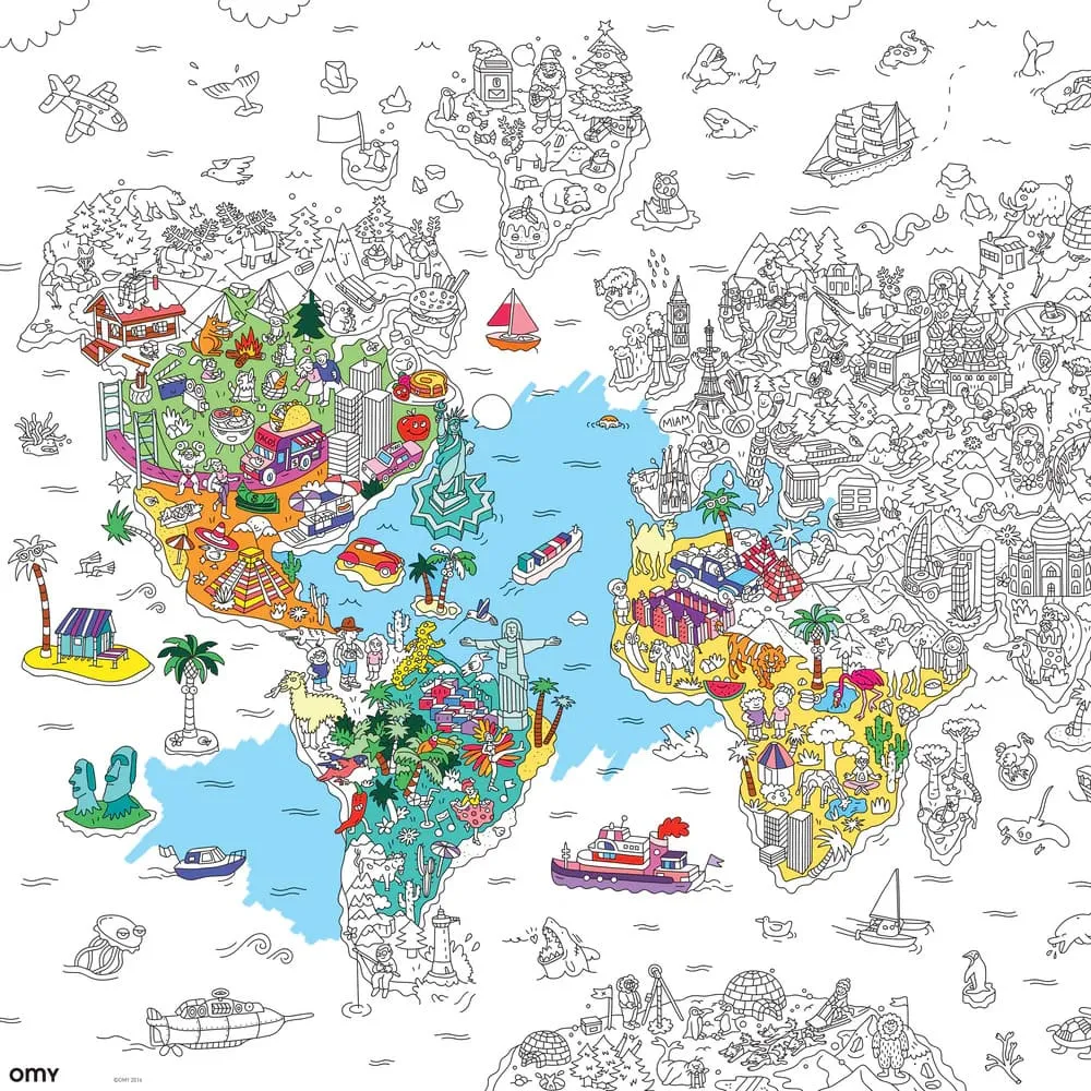 Огромная раскраска OMY Atlas - фото 5