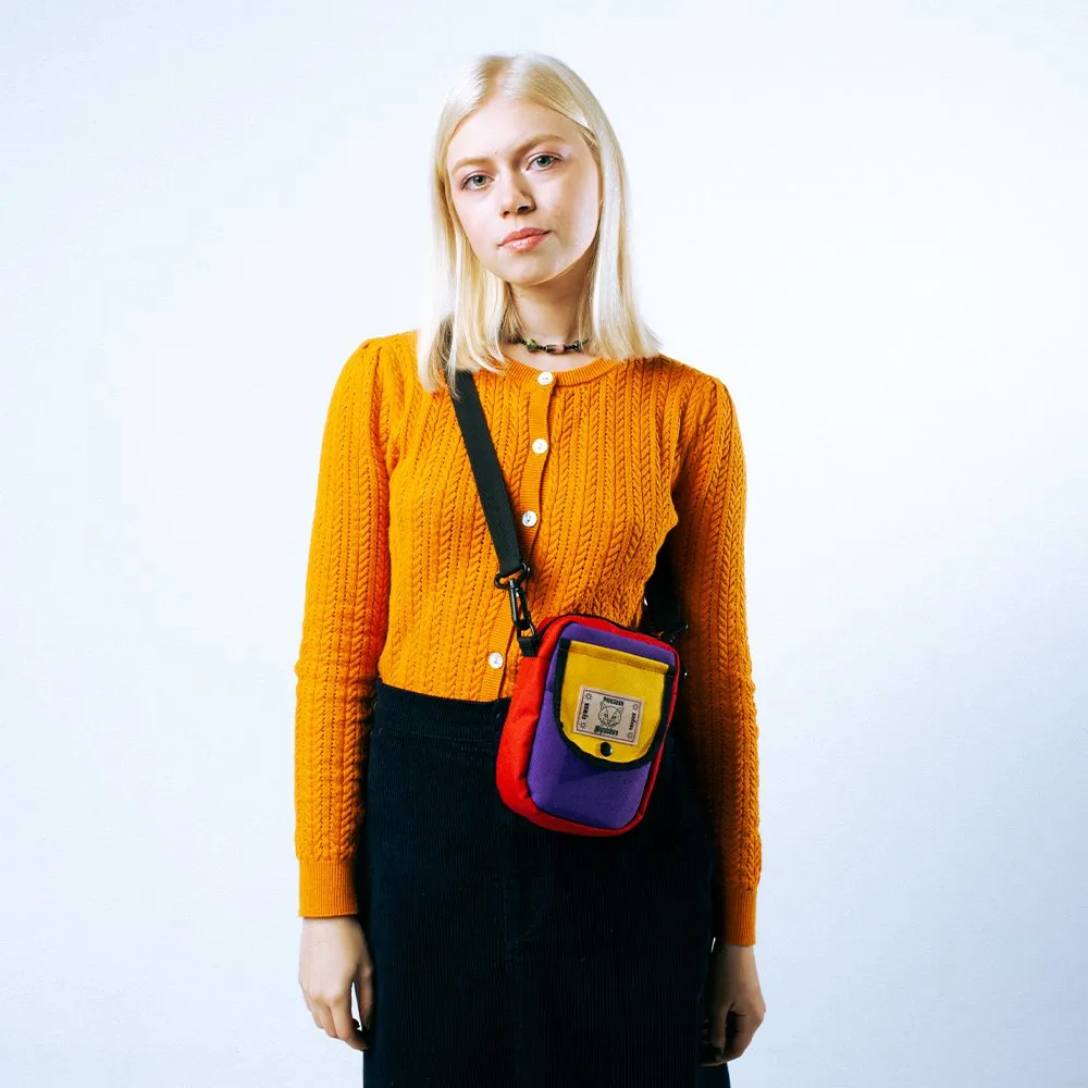 Мини сумка iyulstore жёлто-красно-фиолетовая⁣⁣ - фото 10