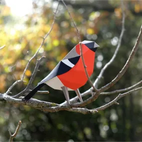 Бумажная модель для сборки Plego Art Pyrrhula pyrrhula (снегирь)