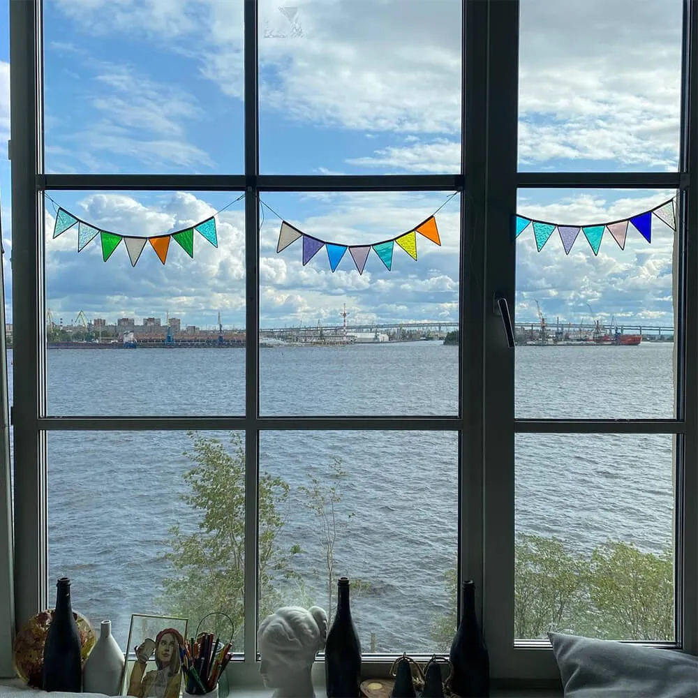 Гирлянда Дело контура Весна в городе - фото 8