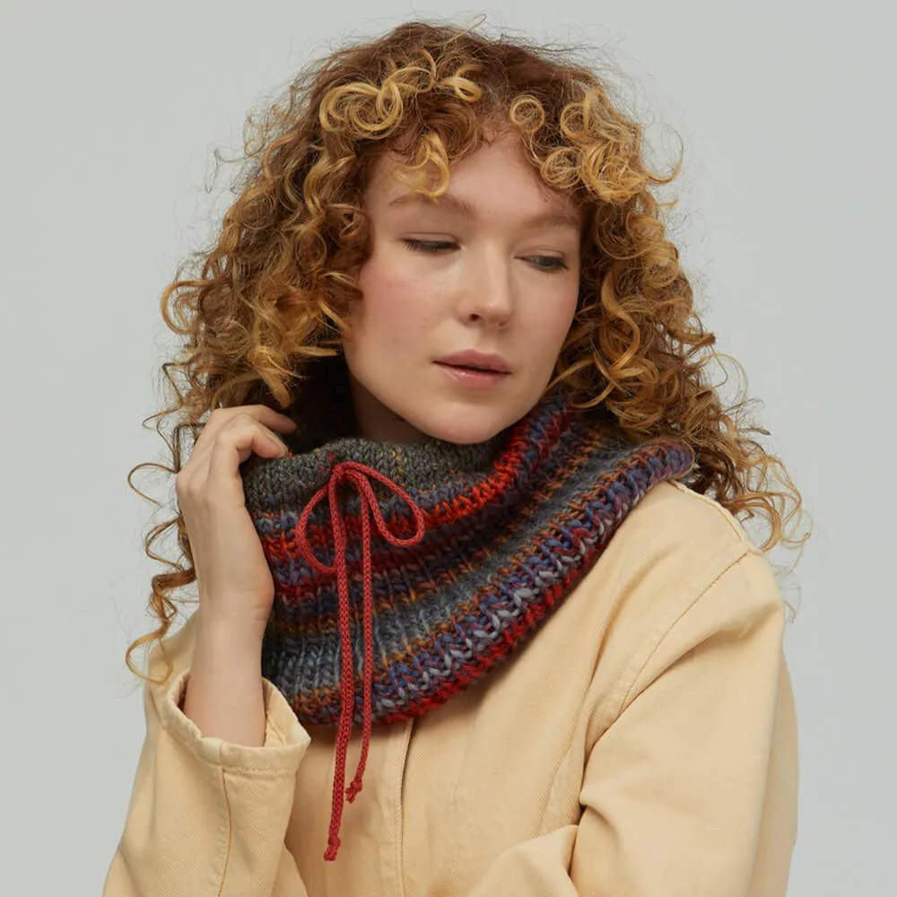 Ворот CHECK YA HEAD шерстяной синий меланж 2273 - фото 2