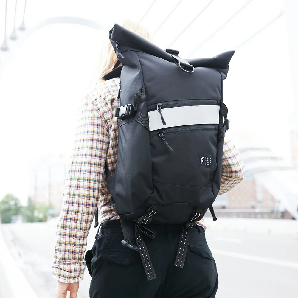 Рюкзак GO Technic Rolltop M черный - фото 1