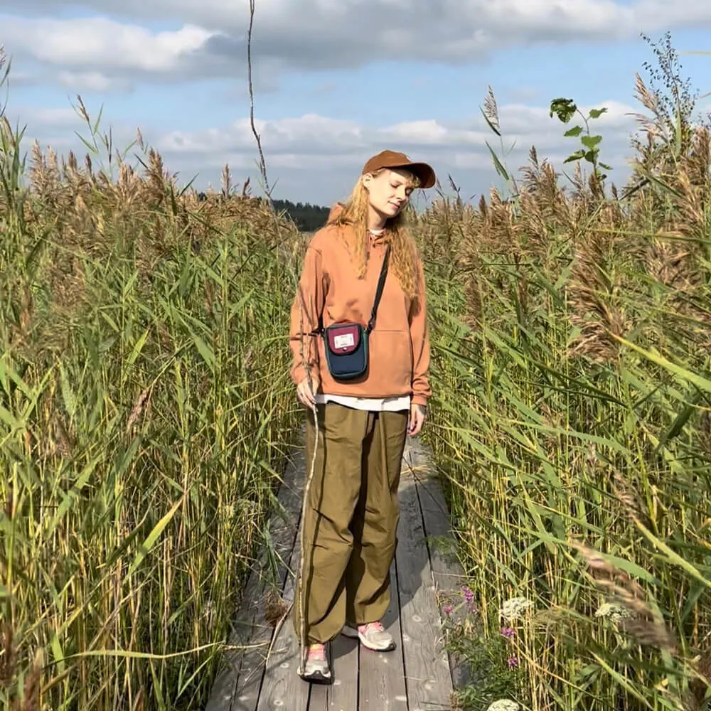 Мини сумка iyulstore бордово-сине-зелёная - фото 12