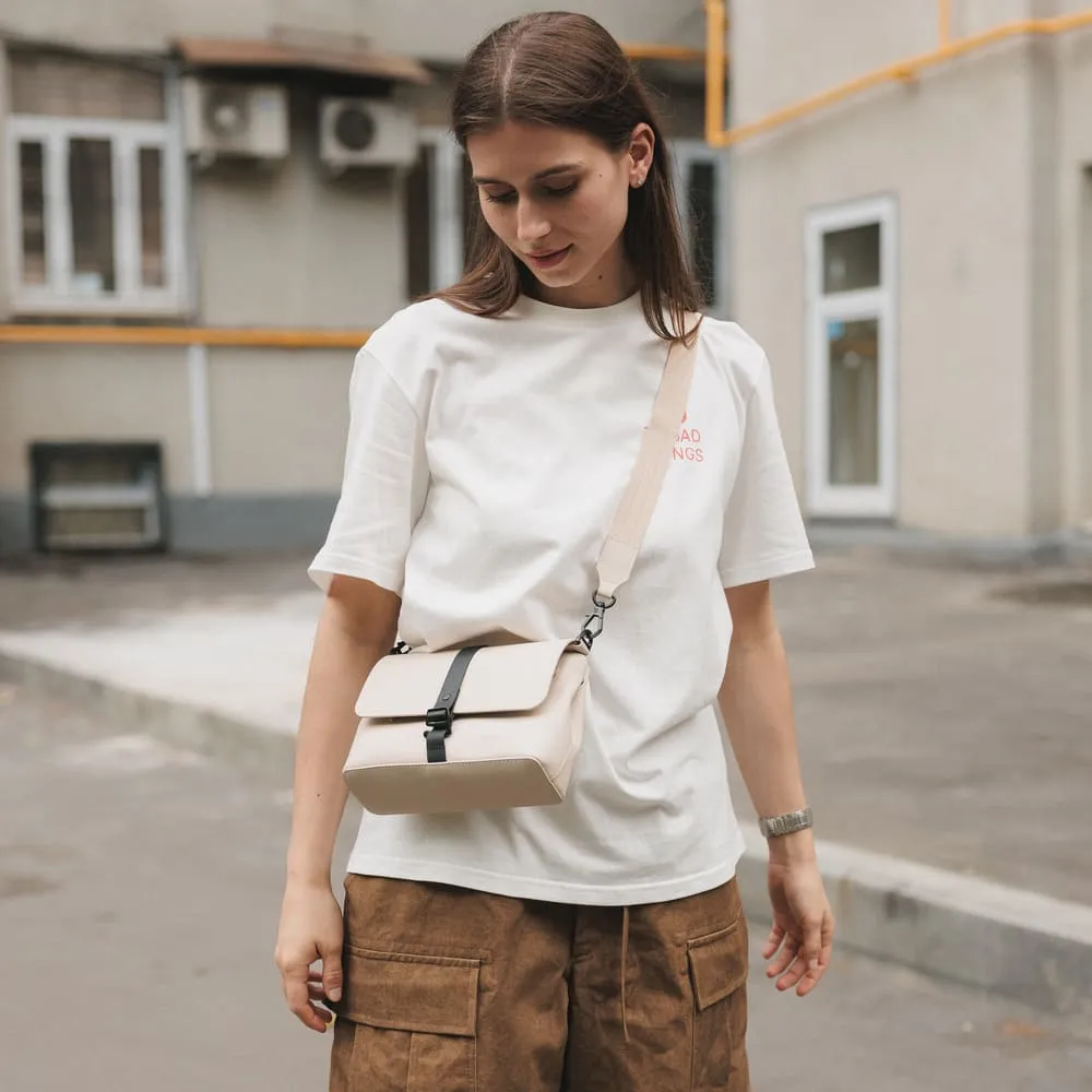 Кроссбоди сумка Gaston Luga Splash Cloud Cream - фото 1