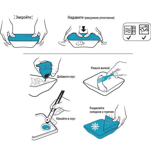 Контейнер для еды Bento Box большой - фото 2