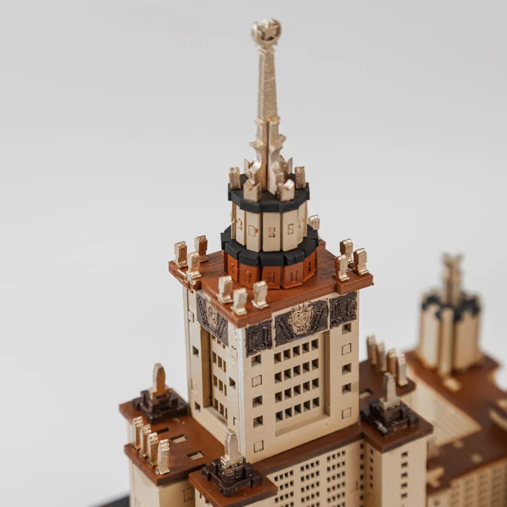 Сборная модель МГУ - фото 15