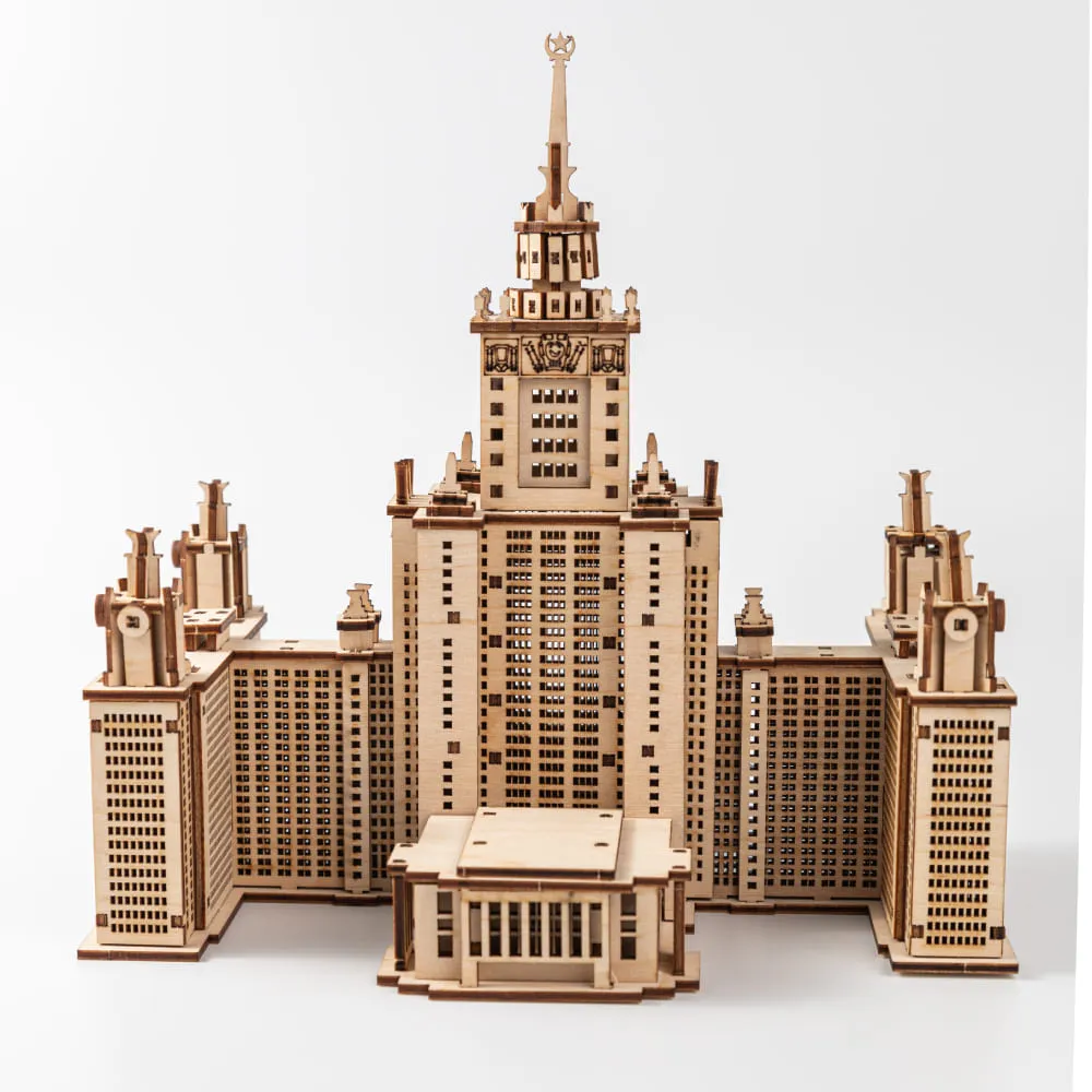 Сборная модель МГУ - фото 9