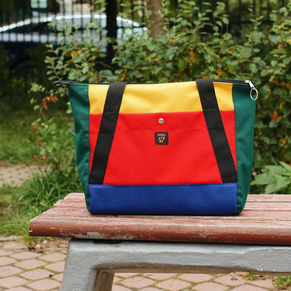 Сумка тоут iyulstore Колор блок - фото 3