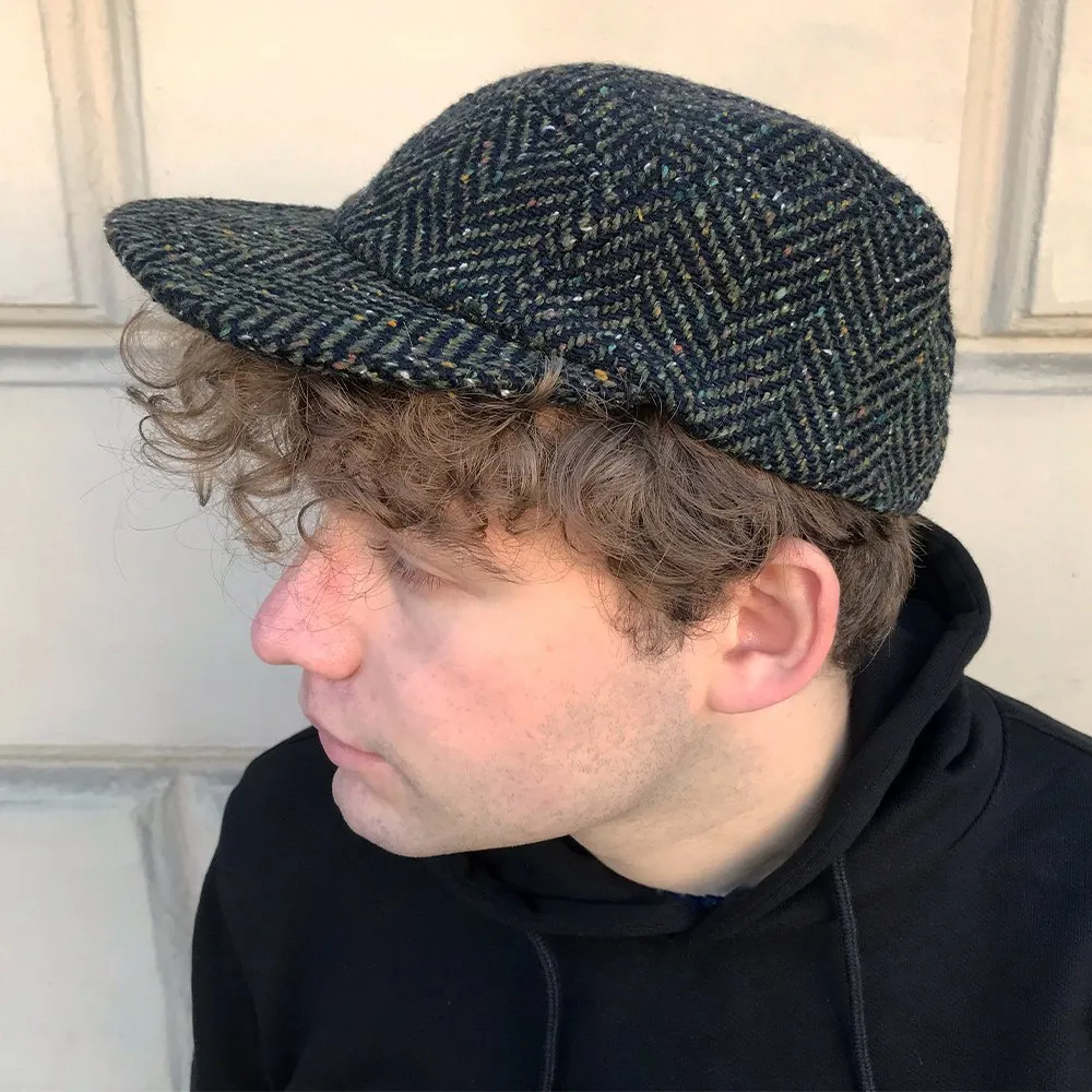 Пятипанельная кепка из твида Friend Function синяя - фото 5