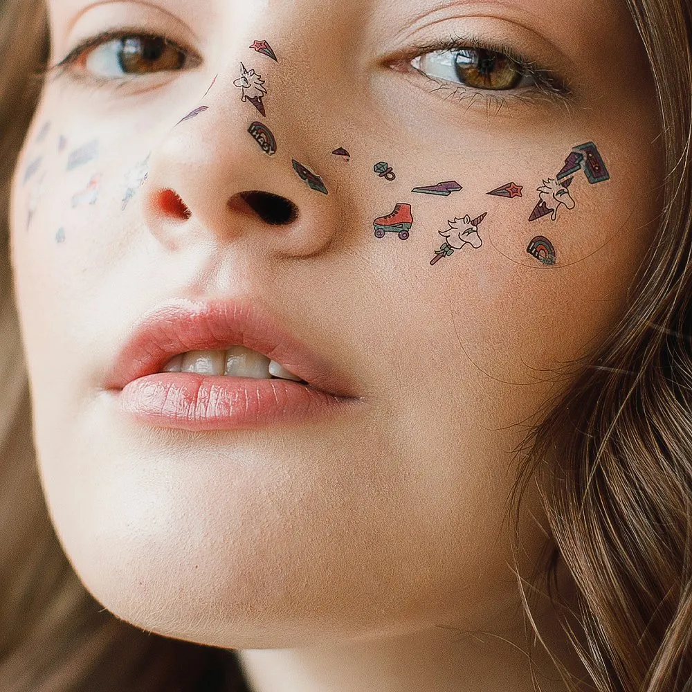 Временная татуировка - веснушки Fake Freckles: Unicorns are real - фото 3