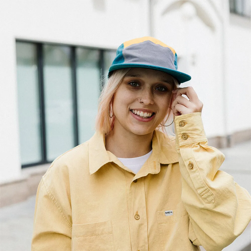 Кепка Friend Function Colorblock бирюзово-желтая - фото 5