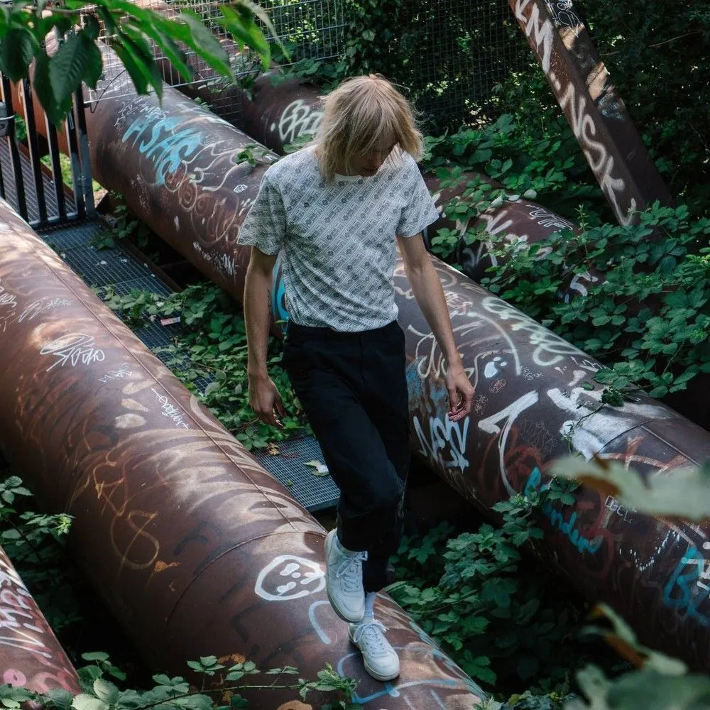 Футболка Dedicated Stockholm NES Line Control Off-White мужская - фото 4