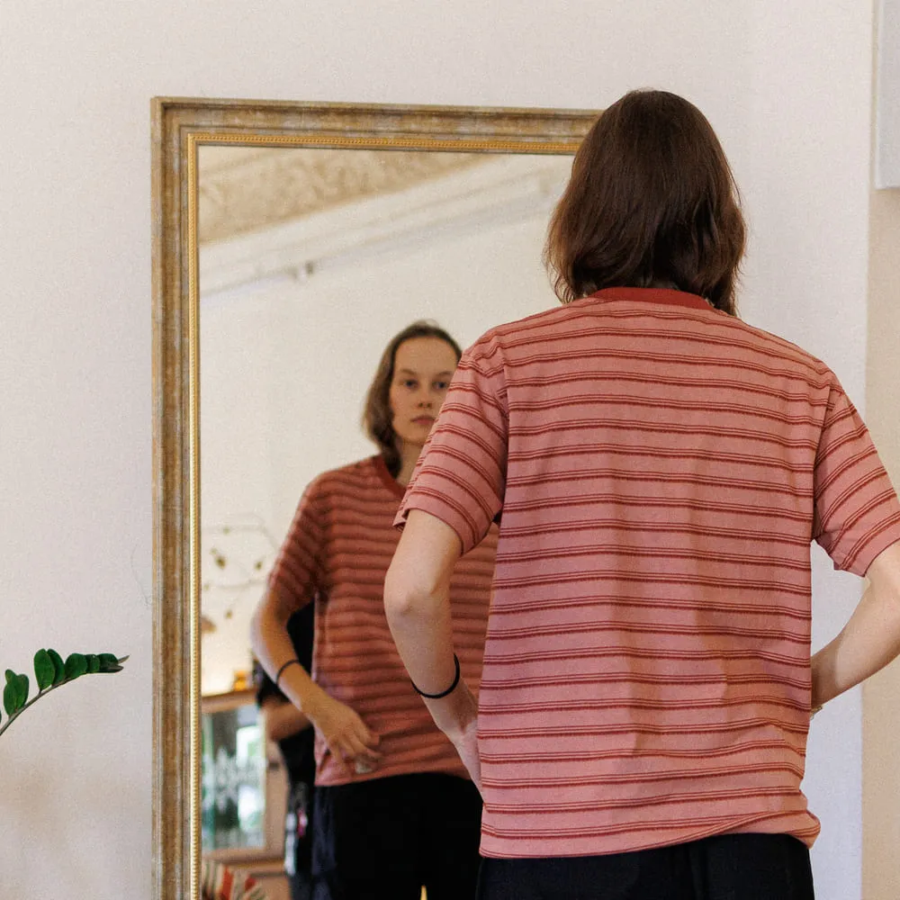 Футболка Меч BASIC STRIPES Rose/Wine - фото 6