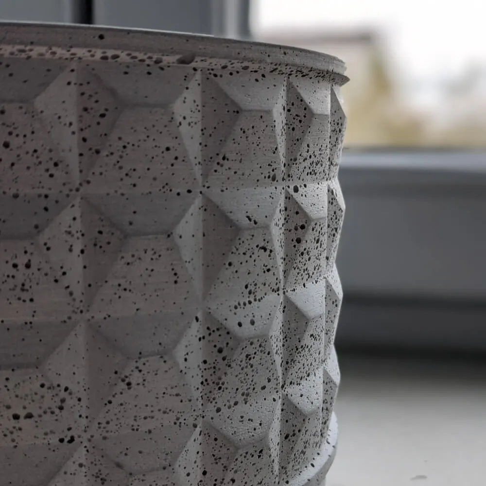 Бетонное кашпо в виде забора ПО-2 серое - фото 4