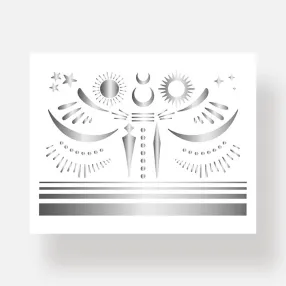 Временная татуировка Life is a party silver