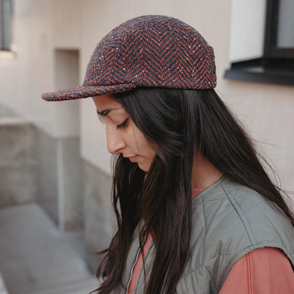 Пятипанельная кепка из твида Friend Function красно-синяя - фото 2