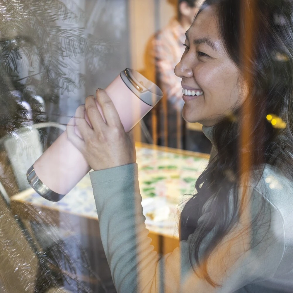 Термокружка Klean Kanteen TKWide 592 мл Cafe Cap Peach Parfait - фото 4