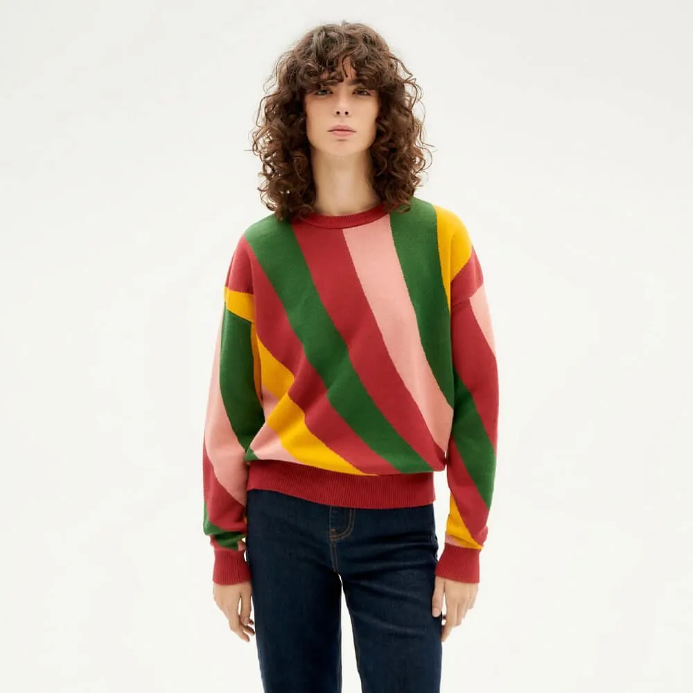 Свитер Thinking Mu Warm Paloma Red женский - фото 6