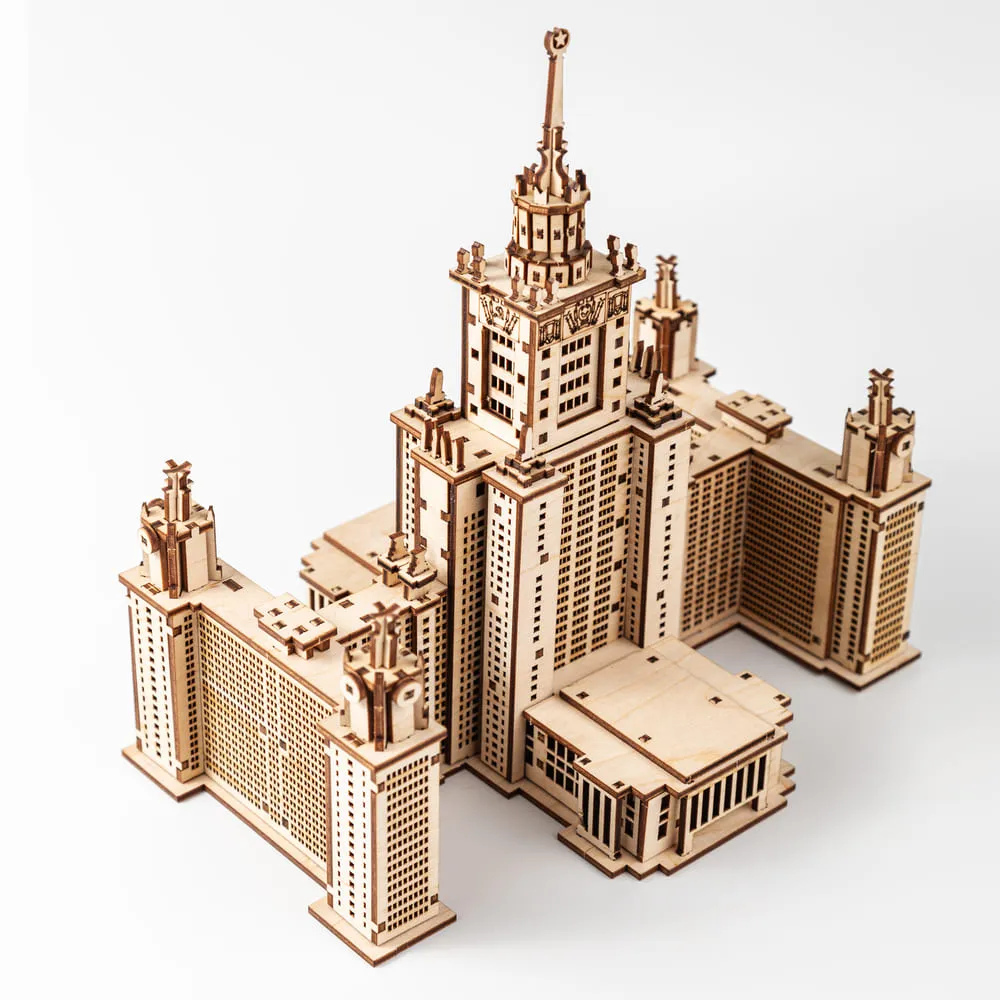 Сборная модель МГУ - фото 3