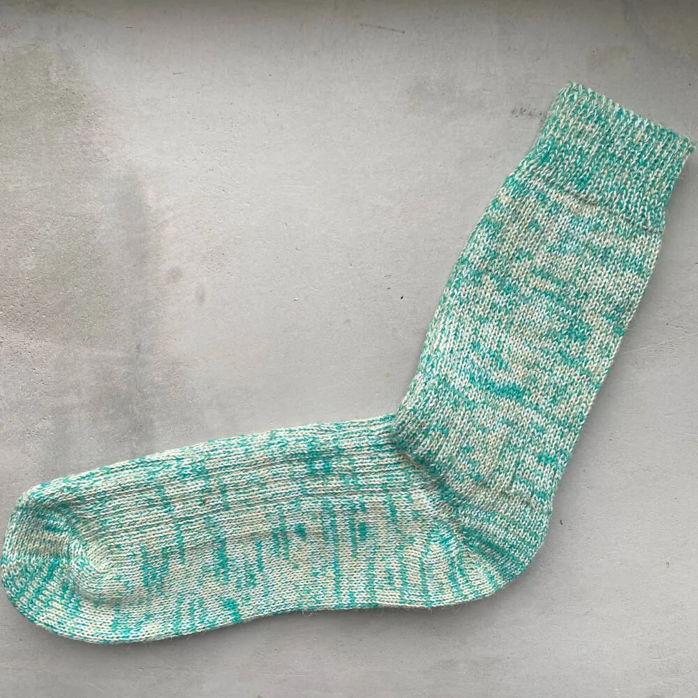 Шерстяные носки Friend Function светло-зелёные - фото 6