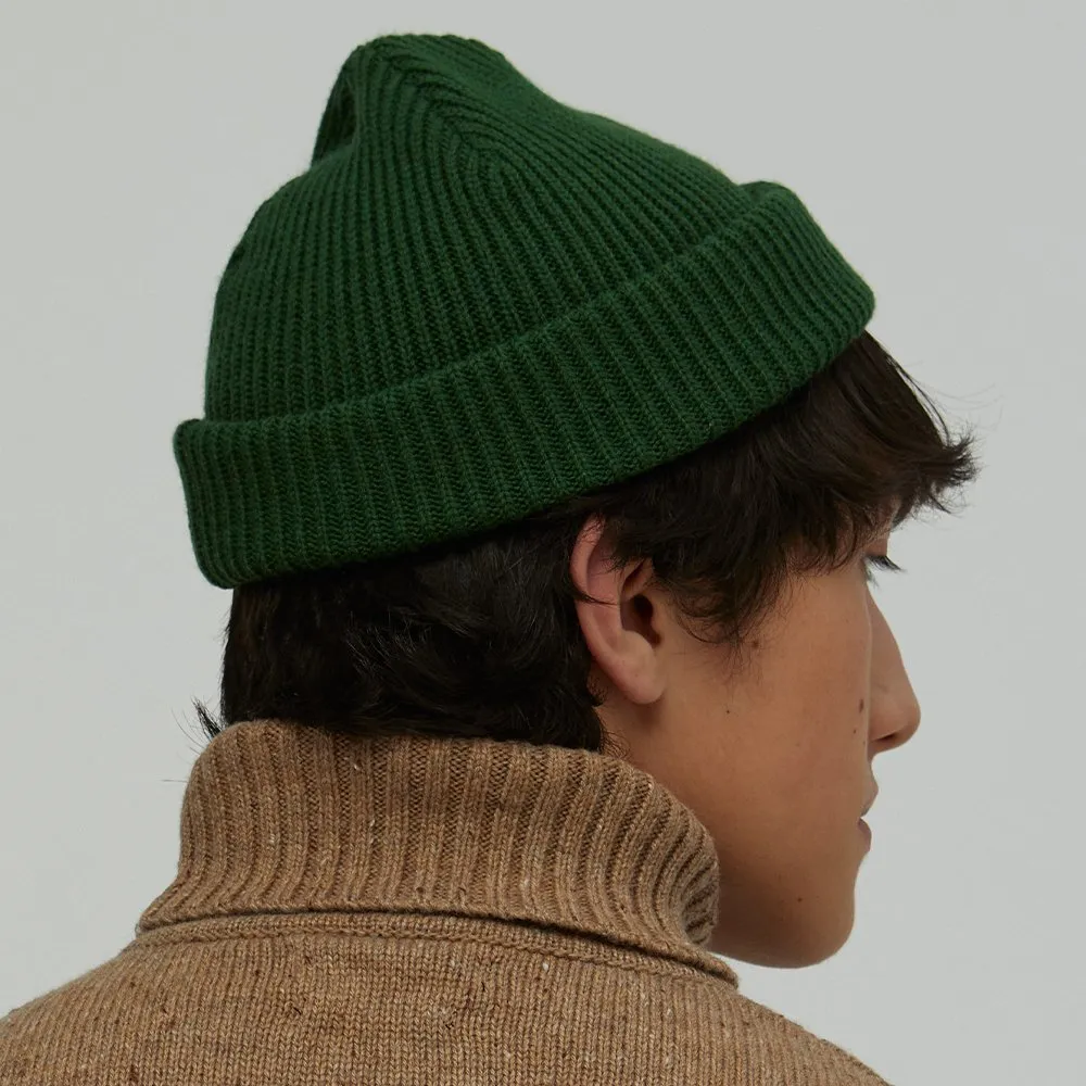 Шапка CHECK YA HEAD шерстяная темно-зеленый 1620 - фото 3