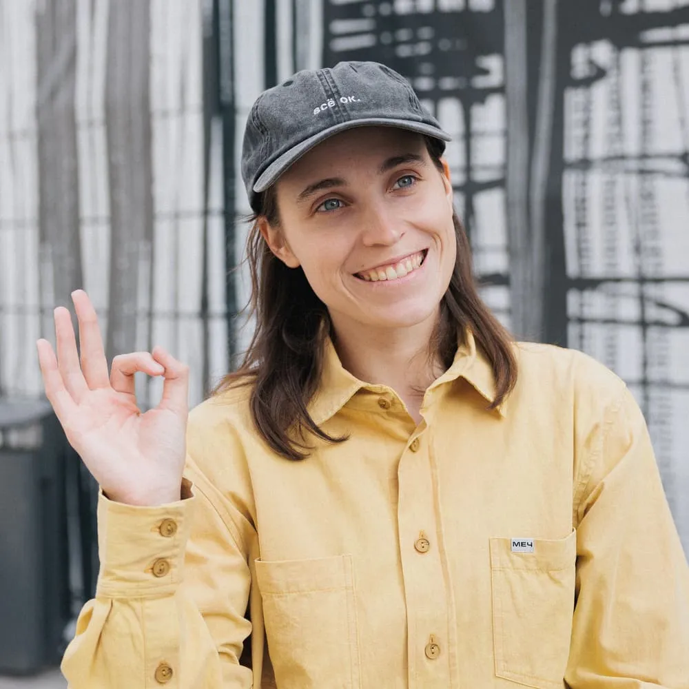 Кепка Friend Function всё ок. черная с серебряной нитью - фото 4