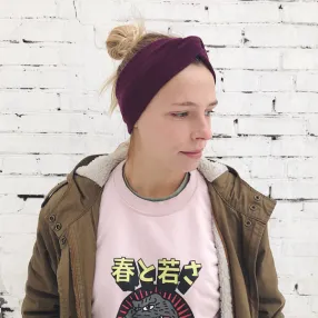 Шерстяная полоска (повязка) на голову Friend Function Сливовая