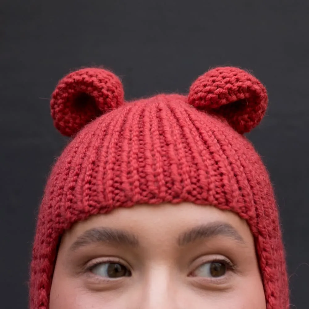 Балаклава Friend Function с ушками коралловая - фото 10