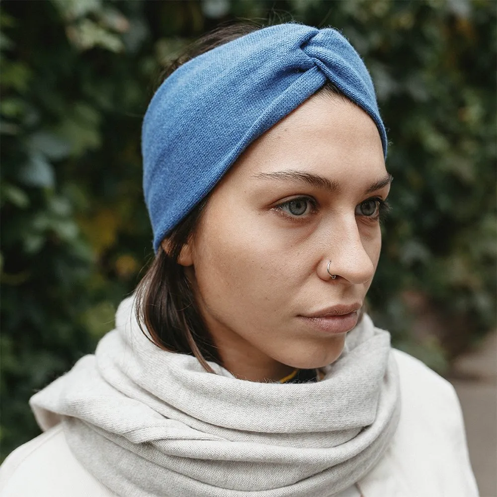 Шерстяная полоска (повязка) на голову Friend Function Ангельски голубой - фото 3