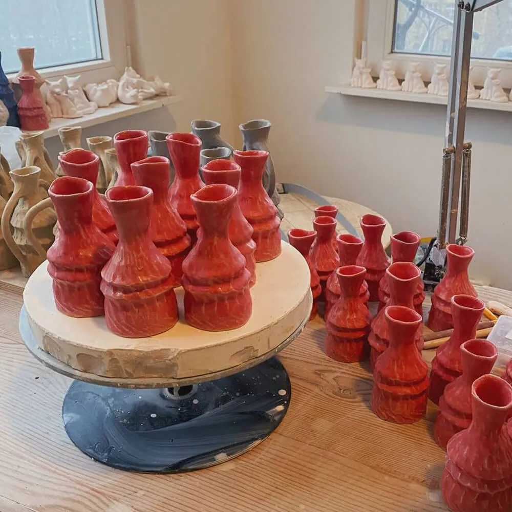 Подсвечник Юлии Каптур форма 1 коралловый - фото 12